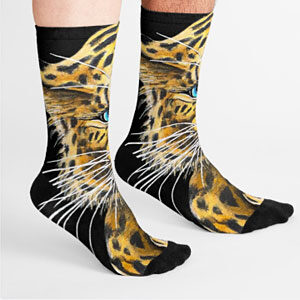 Leopard Roar Socks