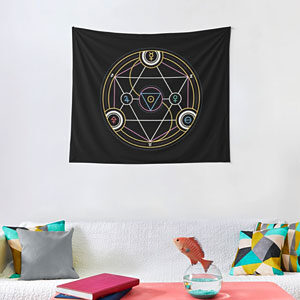 Transmutation Circle Tapestry